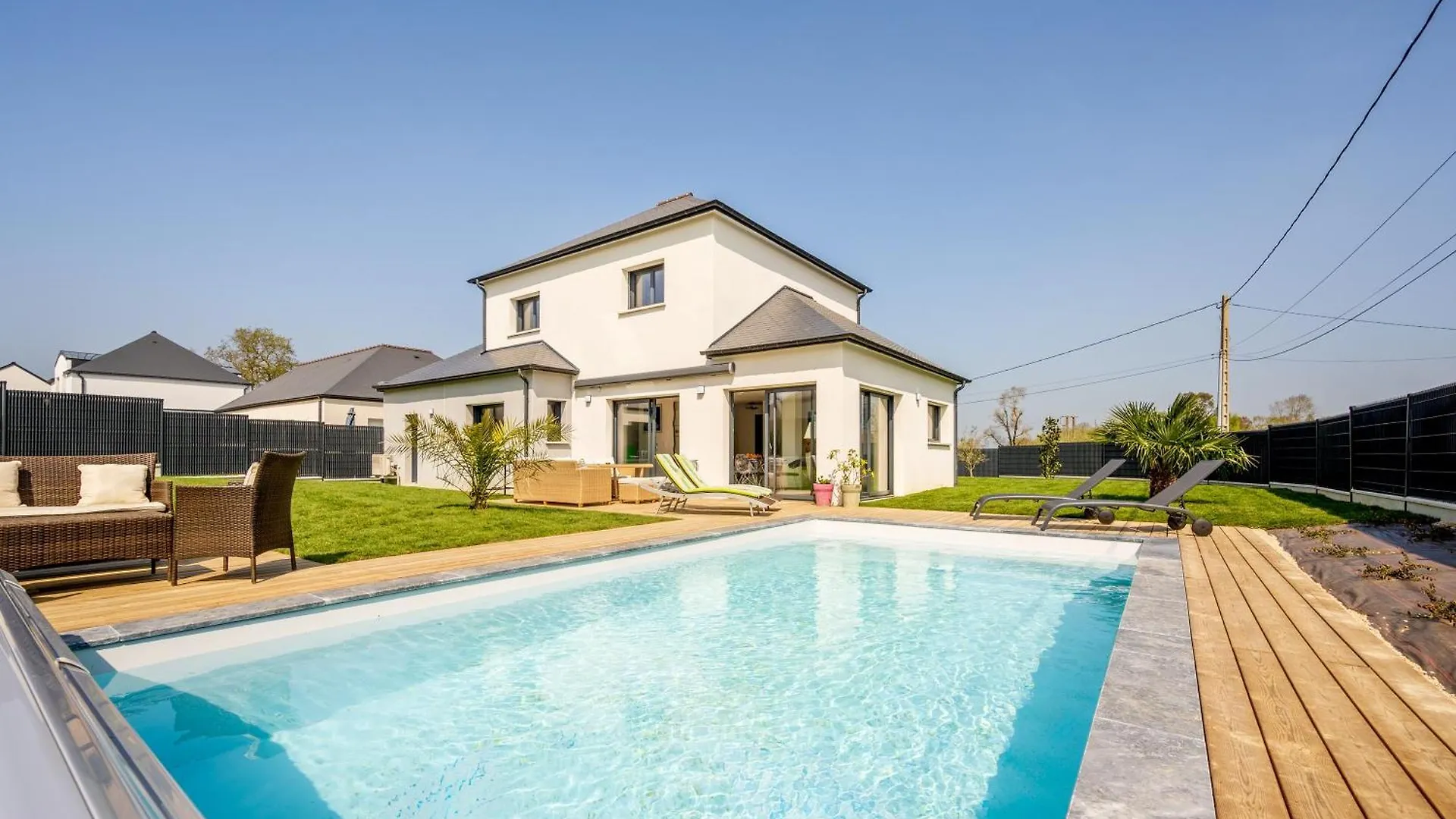 Semesterbostad Villa Du Clos Briens - Piscine Privee Quessoy